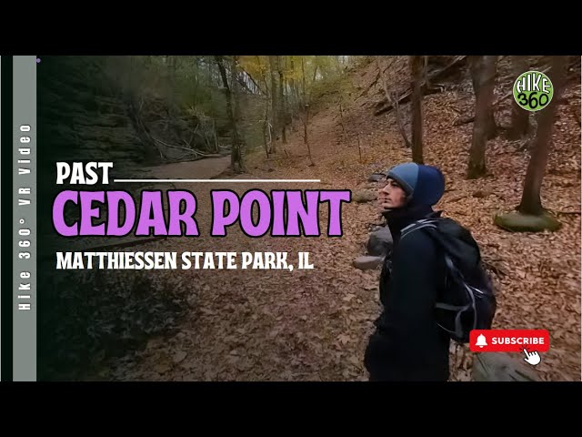 Matthiessen State Park, IL - Past Cedar Point (Hike 360° VR Video)