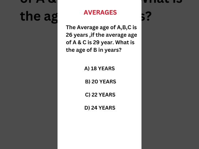 Average | Quantitative Aptitude | Average MCQ's for Competitive Examination | RRB NTPC | RRB Group D