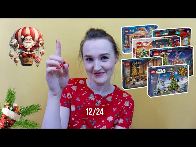 LEGO ADVENT CALENDARS: HARRY POTTER, CITY, FRIENDS, DISNEY, STAR WARS, MARVEL UNBOXING 12/2024