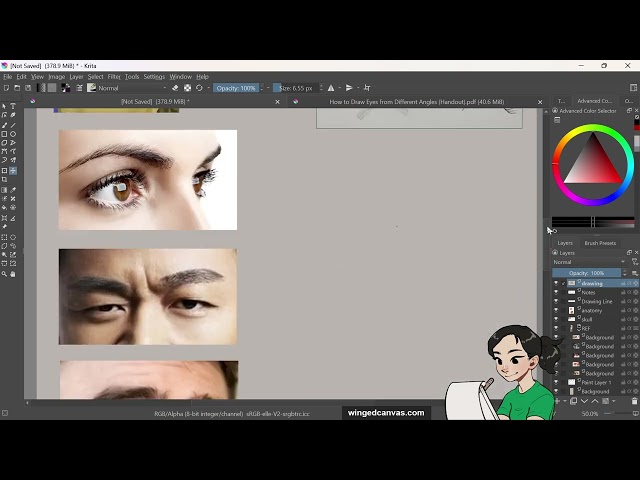 How to Draw Eyes Workshop | XPPen x Winged Canvas