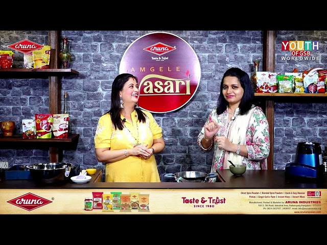 Unique Tasty dishes by Sumana Shenoy in this episode of Aruna Masala Amgele Vasari