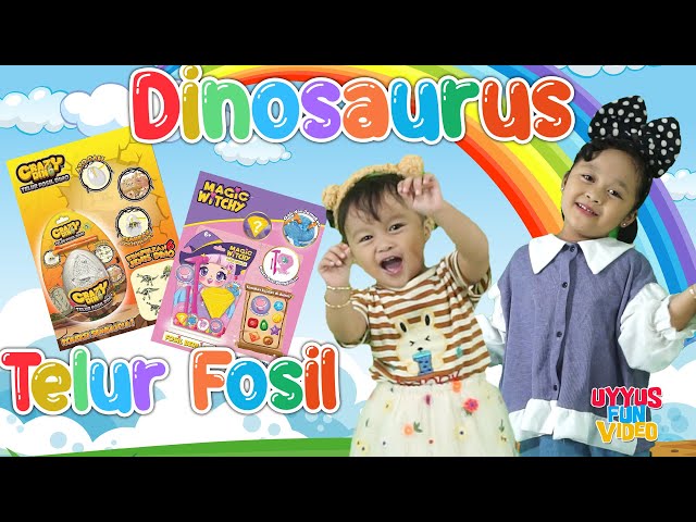 LAGU ANAK ANAK DINOSAURUS FEAT.  MAINAN TELUR FOSIL DINO | AYASHA