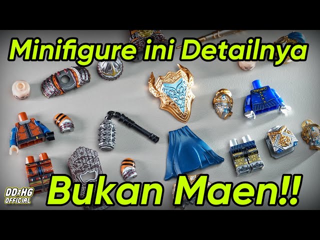 Wow ini beneran ga sih Minifigure Medieval Knight ini Detail nya Bukan Maen !!