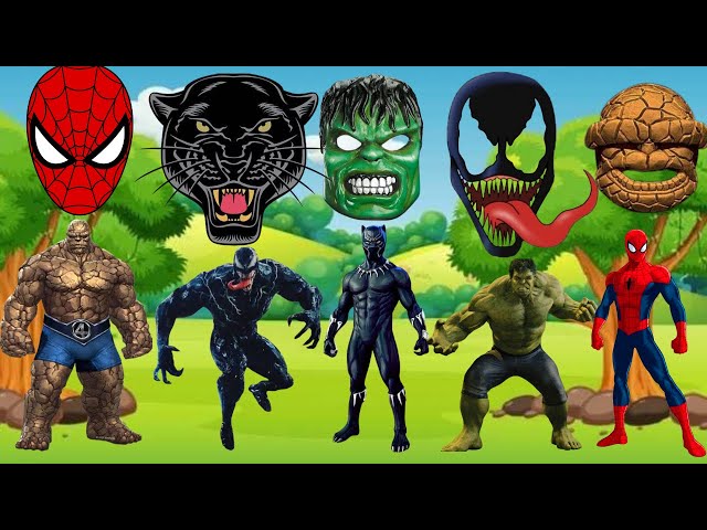 TEBAK GAMBAR TOP SUPERHERO | PART - 4 | AVENGERS, THING MAN, SPIDER MAN,BLACK PANTHER, HULK, VENOM