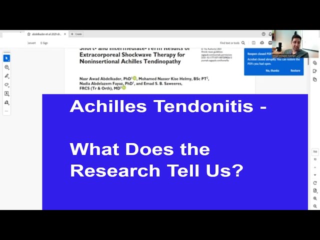 Achilles Tendonitis Research - Outcomes with Shockwave Therapy | Seattle Podiatrist