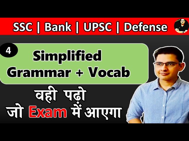 Full Revision -4 || The Hindu Grammar and Vocabulary - SSC, Banks and UPSC