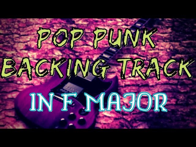 POP PUNK Backing Track in F major