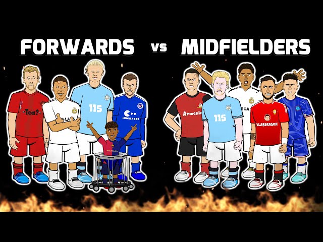 🔥FORWARDS vs MIDFIELDERS🔥 (Football Challenges Frontmen 8.2)