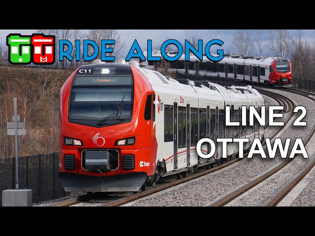 TT Ride-Along – OC Transpo’O-Train Line 2, Bayview-Limebank Preview Ride on Stadler FLIRT(Corrected)