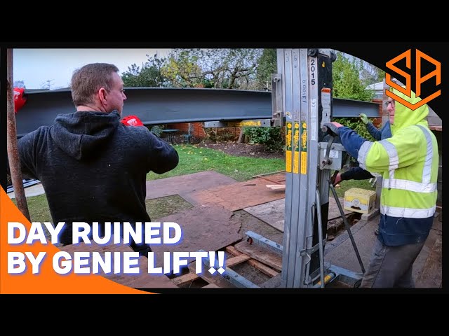 GENIE LIFT PROBLEMS  !! BIG EXTENSION BUILD PT 5