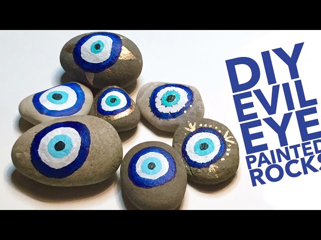 DIY Evil Eye Painted Rocks