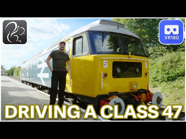 Driving a Class 47 Locomotive on Epping-Ongar Railway! - in VR180