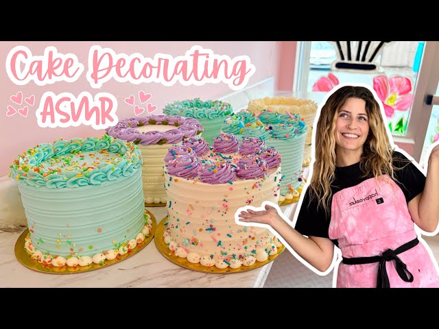 Satisfying Cake Decorating ASMR | [No Talking] [No Music] [Un-Edited]