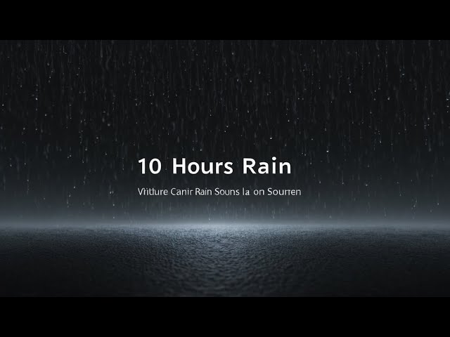 Heavy Rain Sounds for Deep Sleep & Relaxation | Black Screen Therapy to Relieve Stress & Anxiety