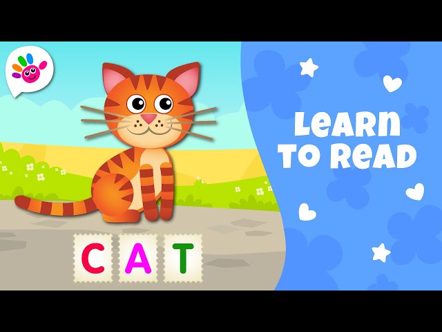 Be ready for school!  Learn to read in English! - Bull, Cat, Dog, Fox, Giraffe