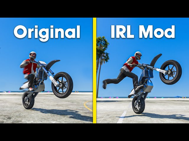 I Tried The Realistic Bike Handling Mod In GTA 5