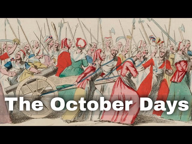 5th October 1789: October Days begin when a crowd of women march to Versailles to demand food