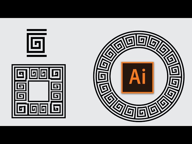 Greek Circle Vector Design in Illustrator | Illustrator Tips and Tricks | Faraz GFX Design