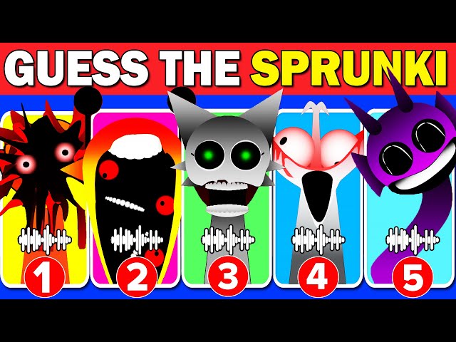 Guess PHASE 3 SPRUNKI Characters By Their VOICE 🔊 Pinki, Tunner, Wenda, Gray, Owakcx