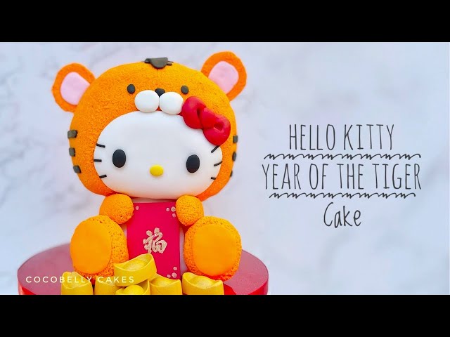 Hello Kitty Chinese New Year Cake | Step-by-Step Tutorial | Cocobelly Cakes