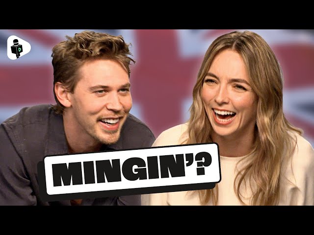 Austin Butler Learns British Slang Words From Jodie Comer 🤣 The Bikeriders Interview!