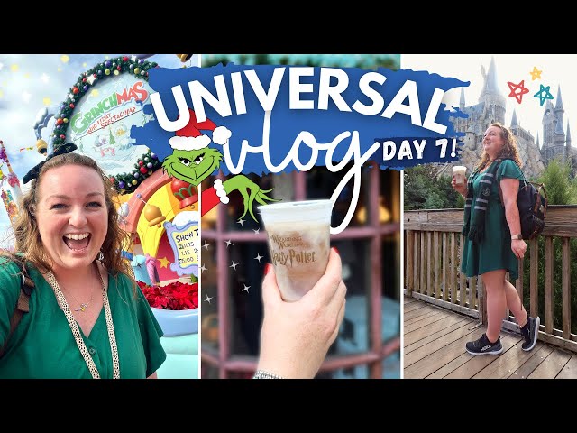 UNIVERSAL STUDIOS VLOG! 🎢 🌟 DAY 7 • NEW rides & shows, Grinchmas, Holiday Parade ft Macy's & Cowfish