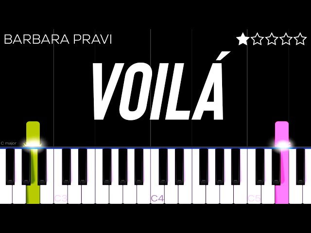 Barbara Pravi - Voilà | EASY Piano Tutorial