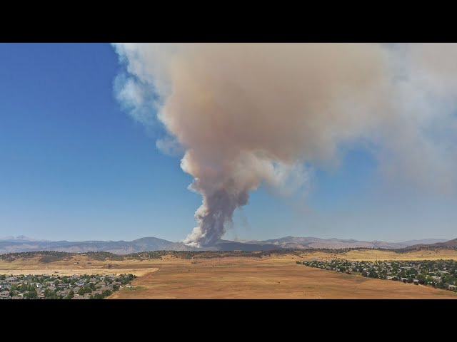 Explosive Wildfire west of town - Alexander Mountain Fire