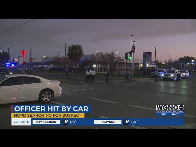 Police officer hit by vehicle following NOLA car theft: NOPD