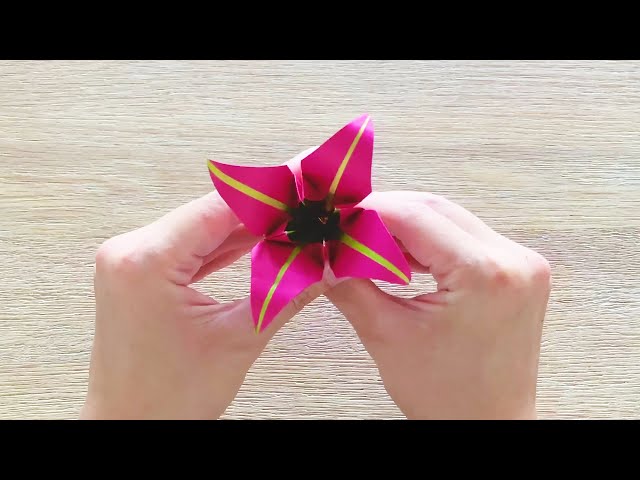 Origami Lily | Origami flower | DIY paper flower Lily 💐