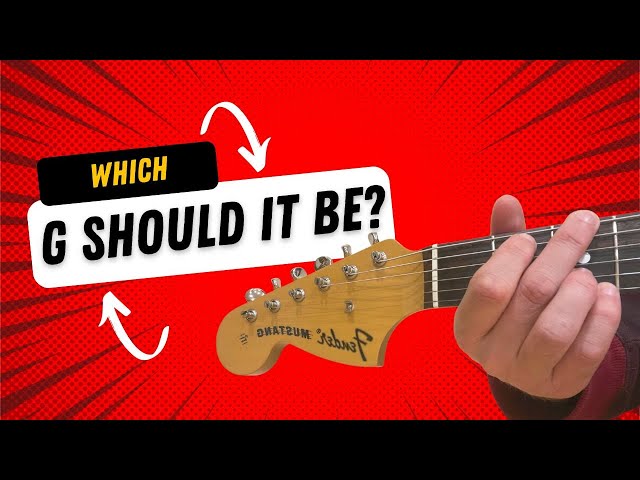 What is the correct way to play the G chord?