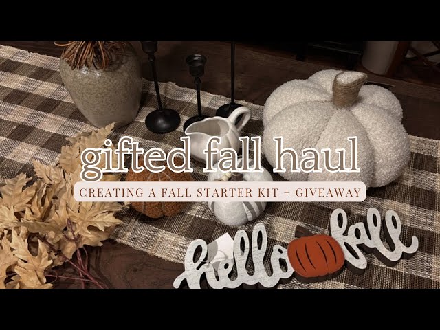 🍂 GIFTED FALL HAUL | FALL STARTER KIT