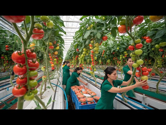 Modern Tomato 🍅 Farming Techniques | Tomato Growing | Tomato planting Tips | Harvesting Tomato 🍅