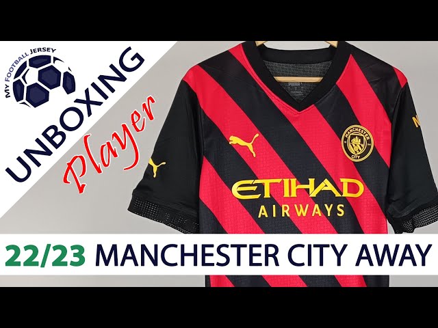 Manchester City Away Jersey 22/23 Haaland (GmKits) Player Version Unboxing Review