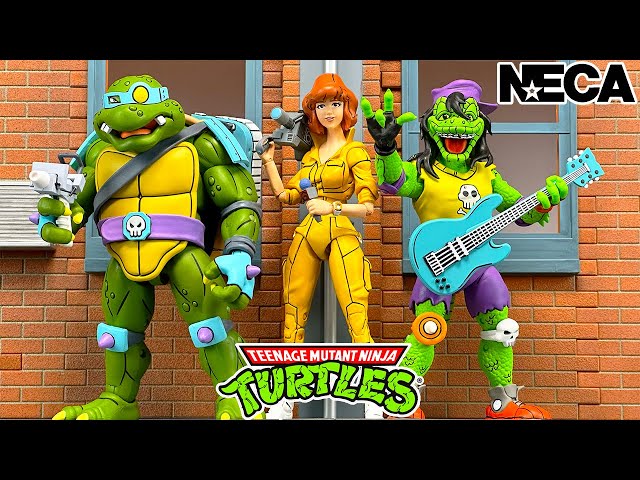 NECA TMNT April O'Neil, Slash & Mondo Gecko Review!