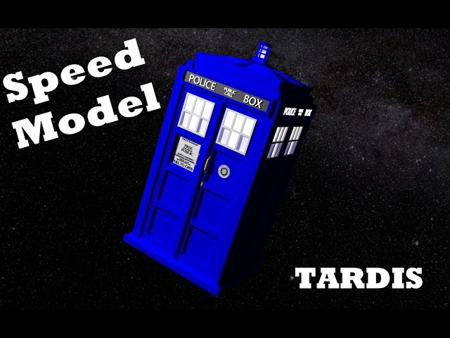 Cinema 4D Speed Model   TARDIS + download