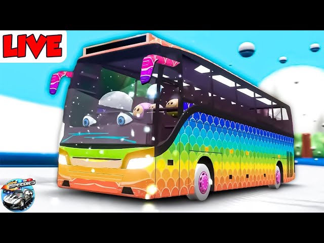 🔴 LIVE - Wheels on the Bus Song + More Nursery Rhymes for Kids