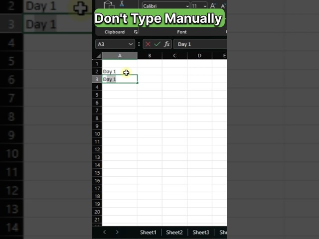 👋 Don't Type Manually try this formula in MS Excel trick #msoffice #excel