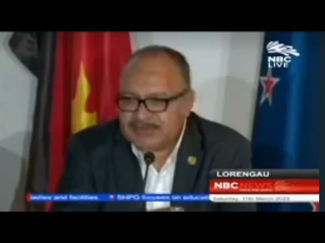 Manus Governor Hon Charlie Benjamin on the Lombrum Naval Base Upgrade