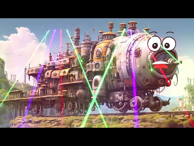 Doodles Train - Doodles are flying and singing - Machinarium Arriving