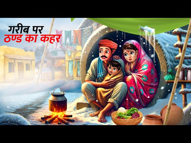 गरीब पर ठण्ड का कहर | Hindi Kahani | Moral Stories | Garib vs Amir | Hindi Kahaniya | Story in Hindi