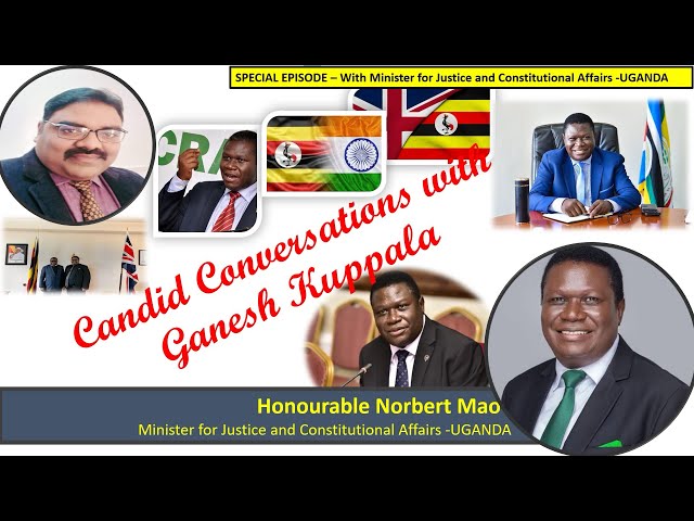 Minister for Justice Uganda Hon. Norbert Mao in Candid conversations with Ganesh Kuppala #uk #uganda