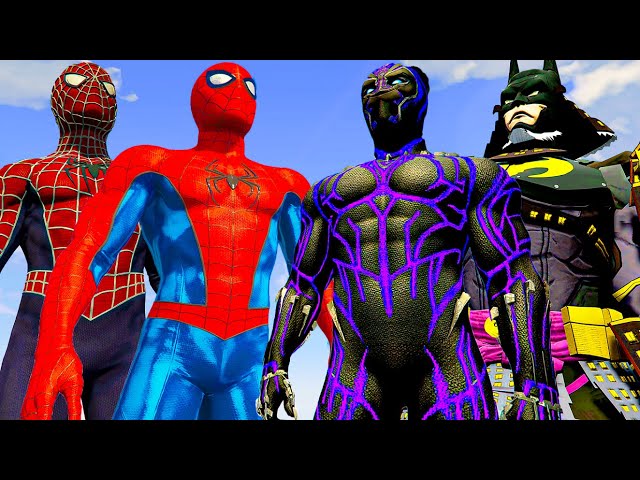 Spiderman x Spider Man 2002 Vs Black Panther x Batman Ninja - What If