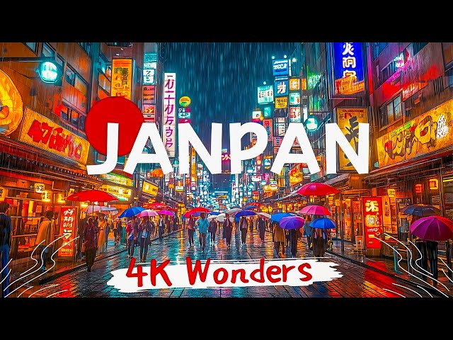 Japan in 4K HDR – From Shining Cities to Quiet Temples With Calming Music