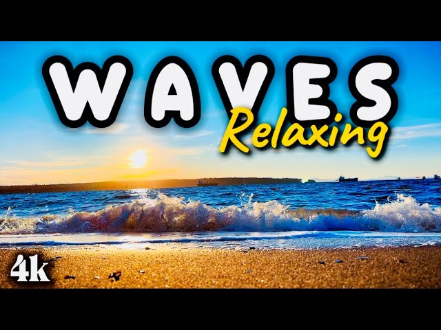 OCEAN WAVES | 4K Relaxing Video with Calming Sounds for Relaxation and Sleep