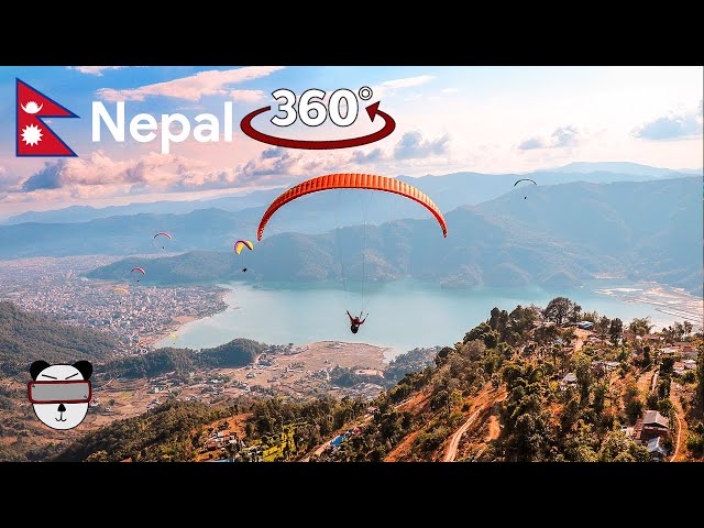 🇳🇵 360° VR Paragliding In The Himalayas [FULL] | Pokhara, Nepal