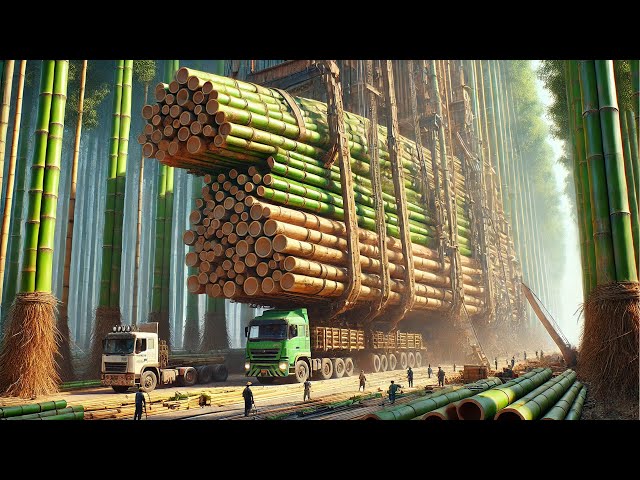 Harvest Millions Tons Of Bamboo To Process Into Chopsticks, Paper, Houses– Bamboo Process In Factory