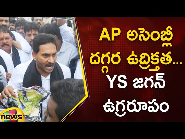 YS Jagan Protest At AP Assembly | AP Assembly Budget Session 2024 | AP Politics | Mango News