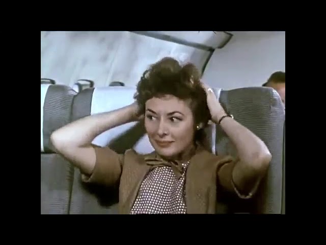 Pan Am Boeing 707 Promo Film Inflight Service Part Cabin Crew 1959