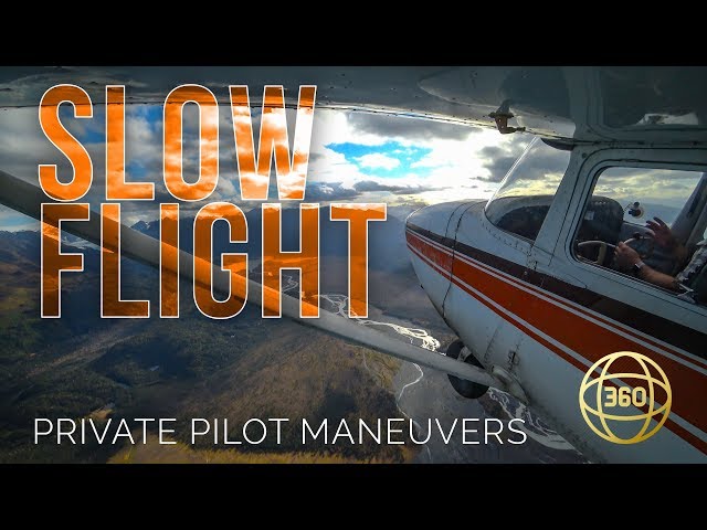 Slow Flight in 360 & VR -- Private Pilot Flying Maneuvers